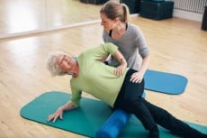 Myofascial release technique with a foam roller