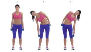 Side Bend With Dumbbells