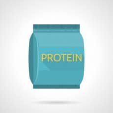 Protein pack flat icon
