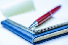 Paper blocks with pen