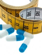 tape measure and tablets