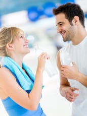 Couple at the gym