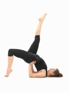 difficult yoga posture demonstration