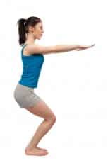 Woman doing workout