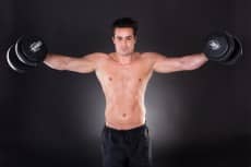 Man Exercising Dumbbells