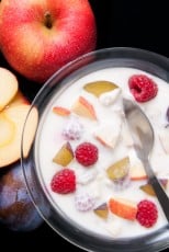 Yogurt with fruits