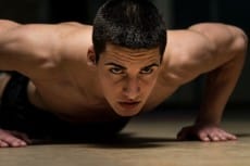 Young Man Doing Pushups