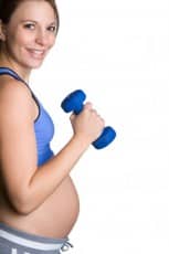 Pregnant Woman Exercising