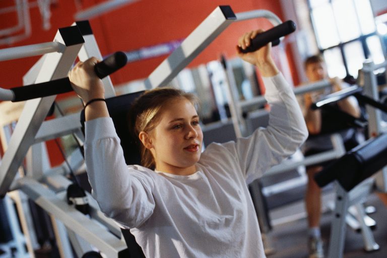 Young Woman in Gym