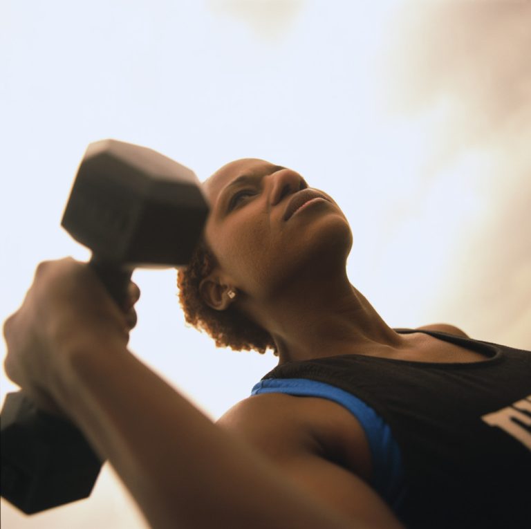 Woman Lifting Weights