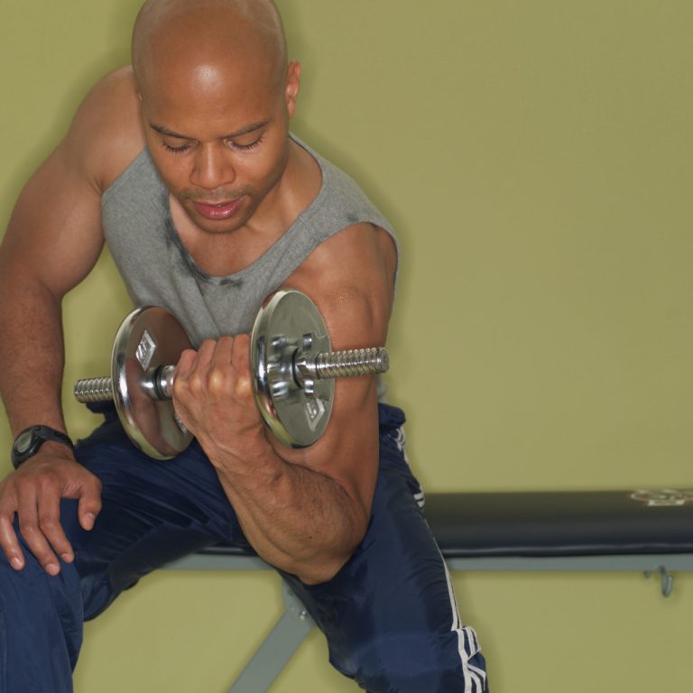 Man Lifting Weights