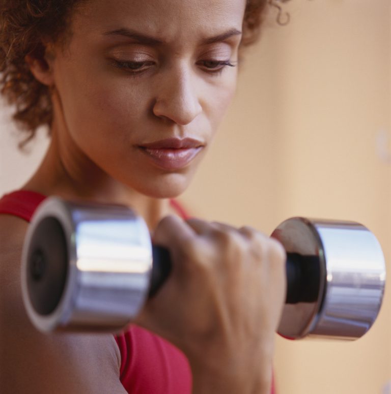 Woman Lifting Weights