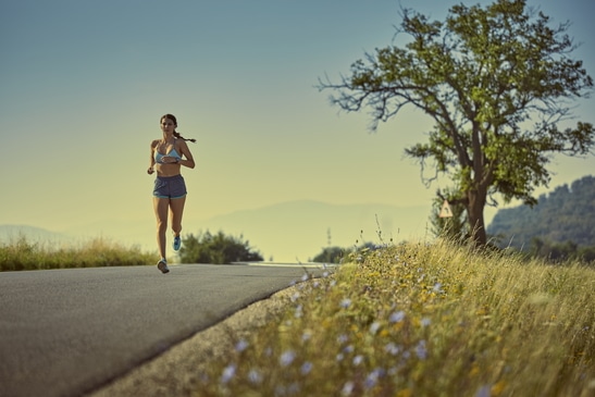 Running woman