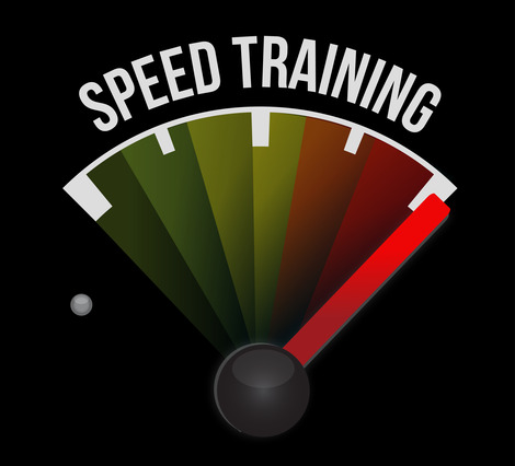 speed training concept speedometer