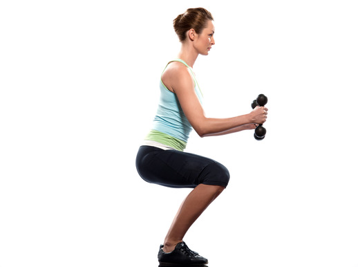 couple workout squat posture
