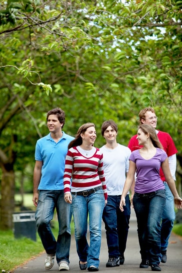 Group of people walking