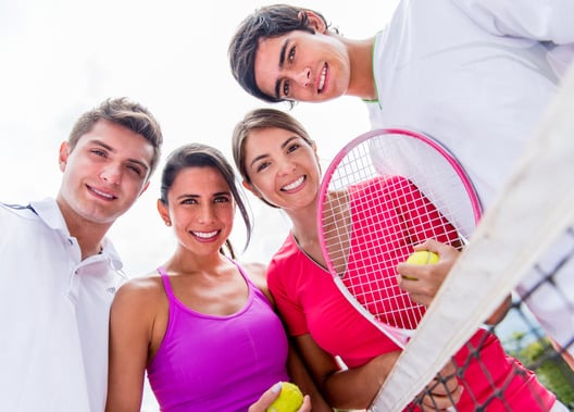 Group of tennis players