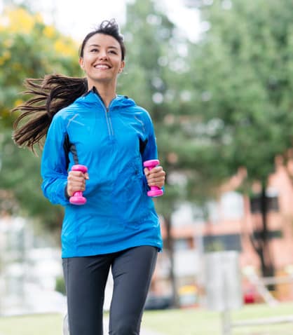 Female runner outdoors