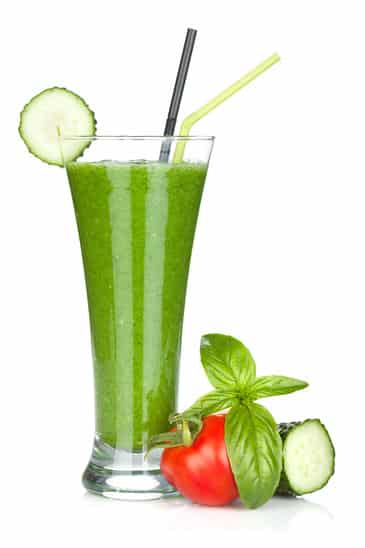 Green vegetable smoothie