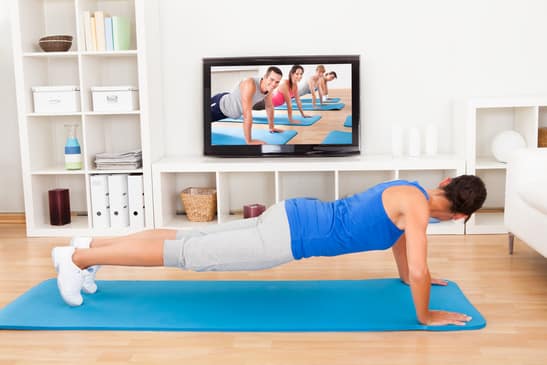 Woman Exercising At Home