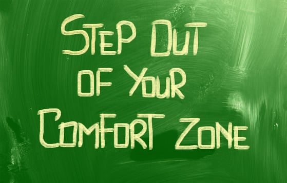 Step Out Of Your Comfort Zone Concept