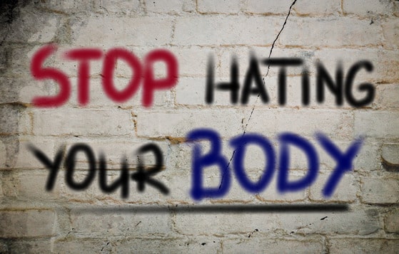 Stop Hating Your Body concept