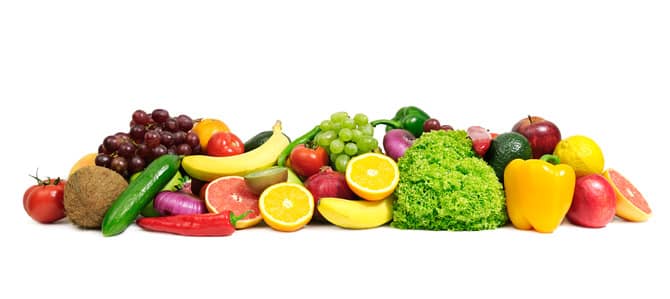 fruits and vegetables